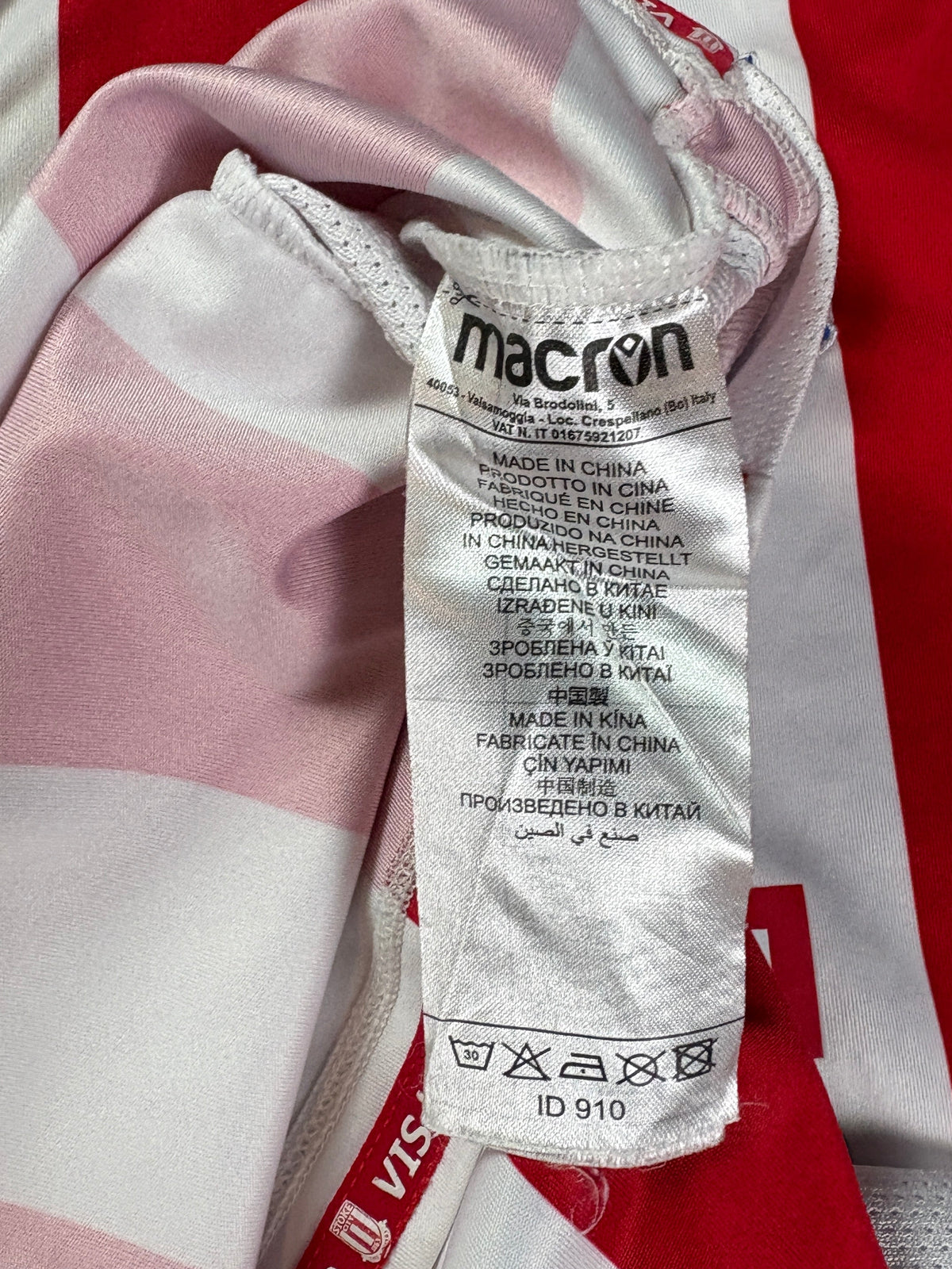 Stoke City 2019/20 Home Macron Football Shirt XXL