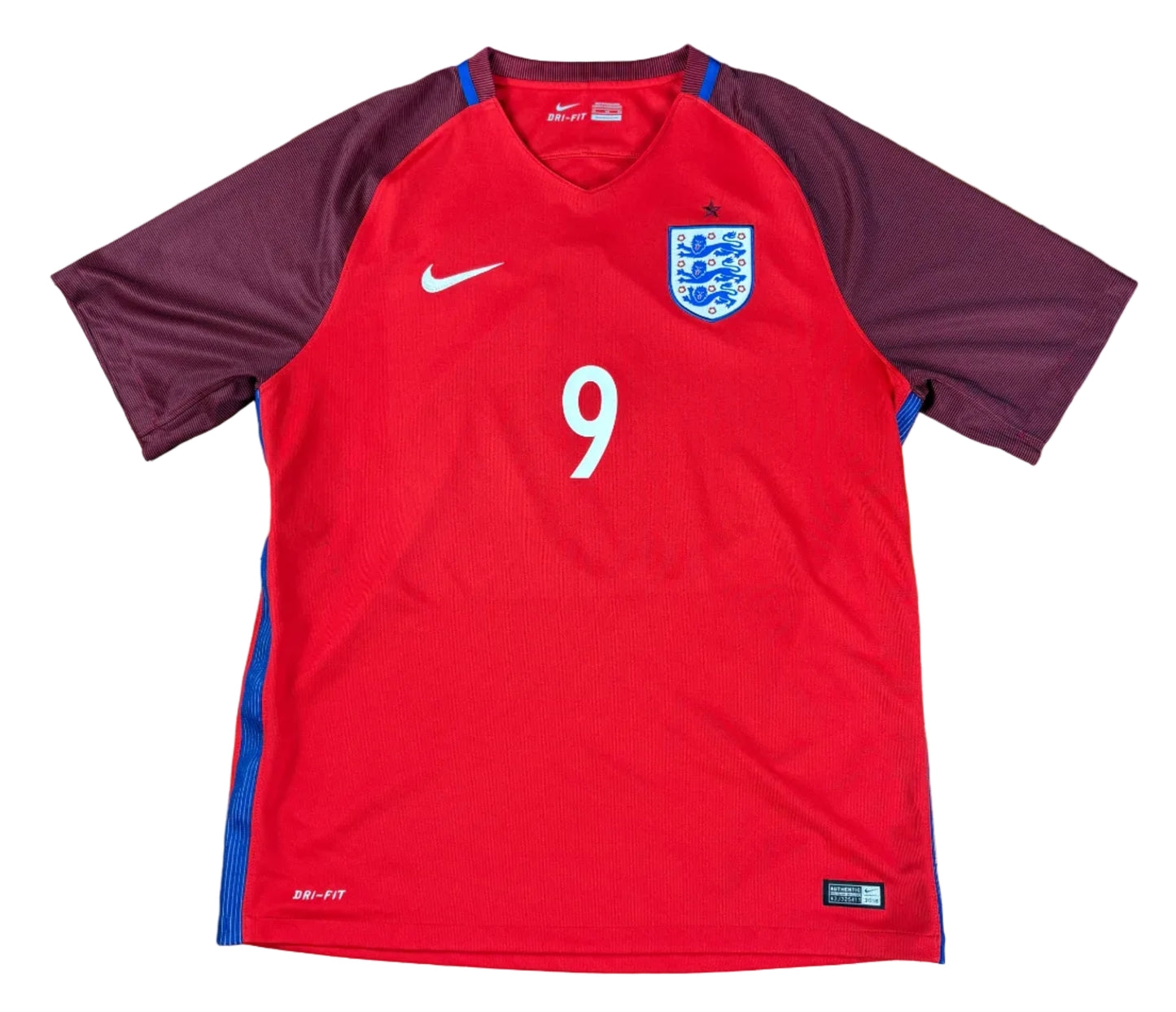 England 2016 Away Nike Football Shirt Extra Large Kane 9