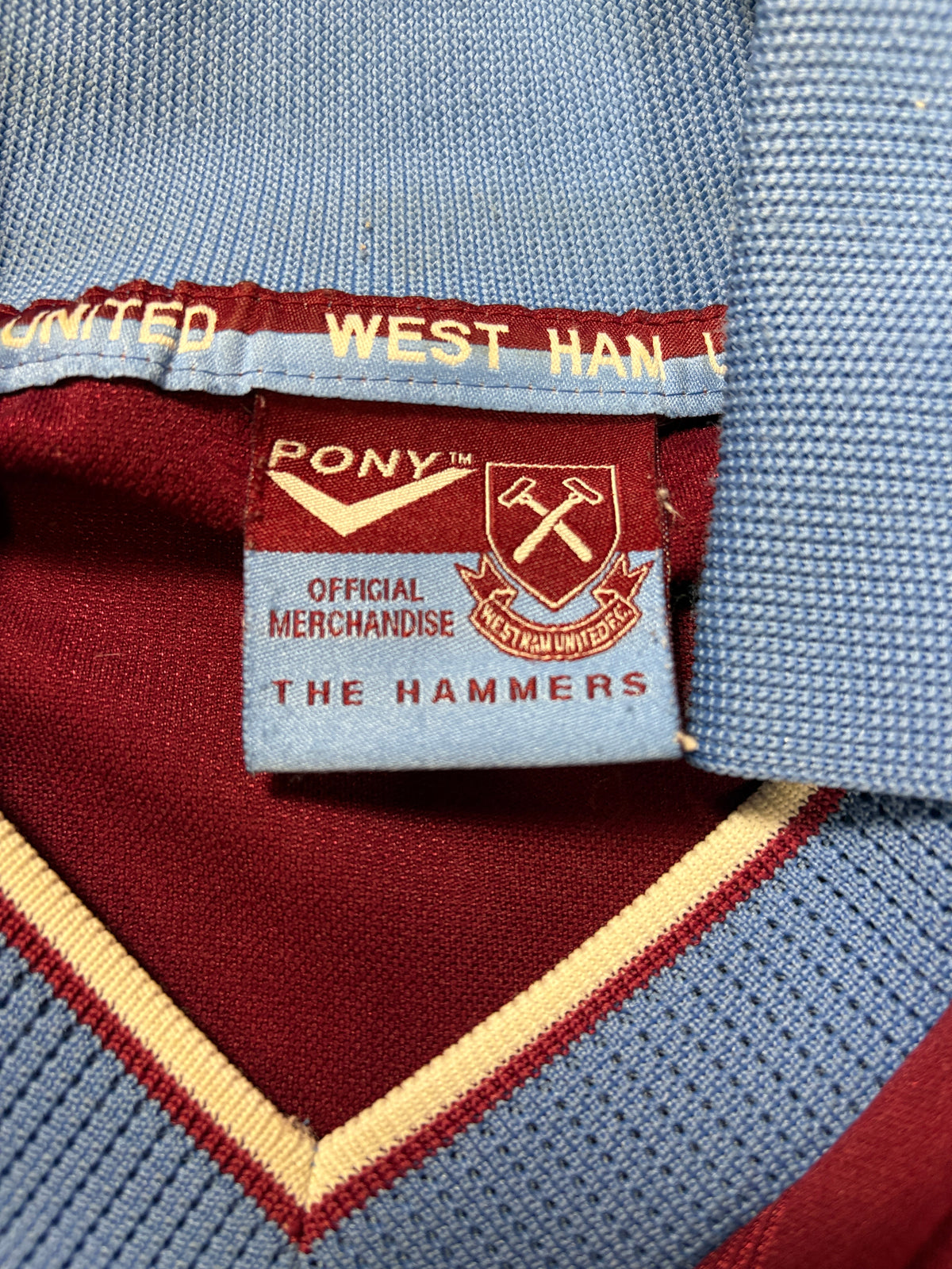 West Ham 1998/99 Home Pony Football Shirt Extra Large