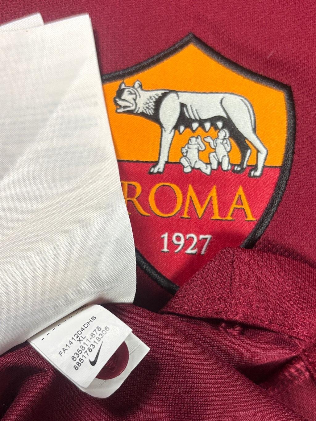 As Roma 2014/15 Home Nike Football Shirt Extra Large Manolas 44