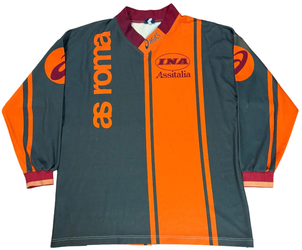 As Roma 1996/97 Training Asics Football Shirt Extra Large