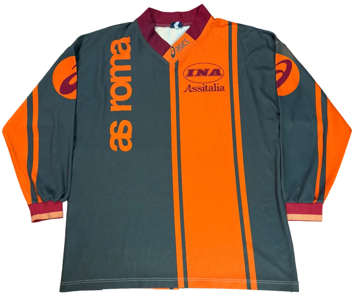 As Roma 1996/97 Training Asics Football Shirt Extra Large