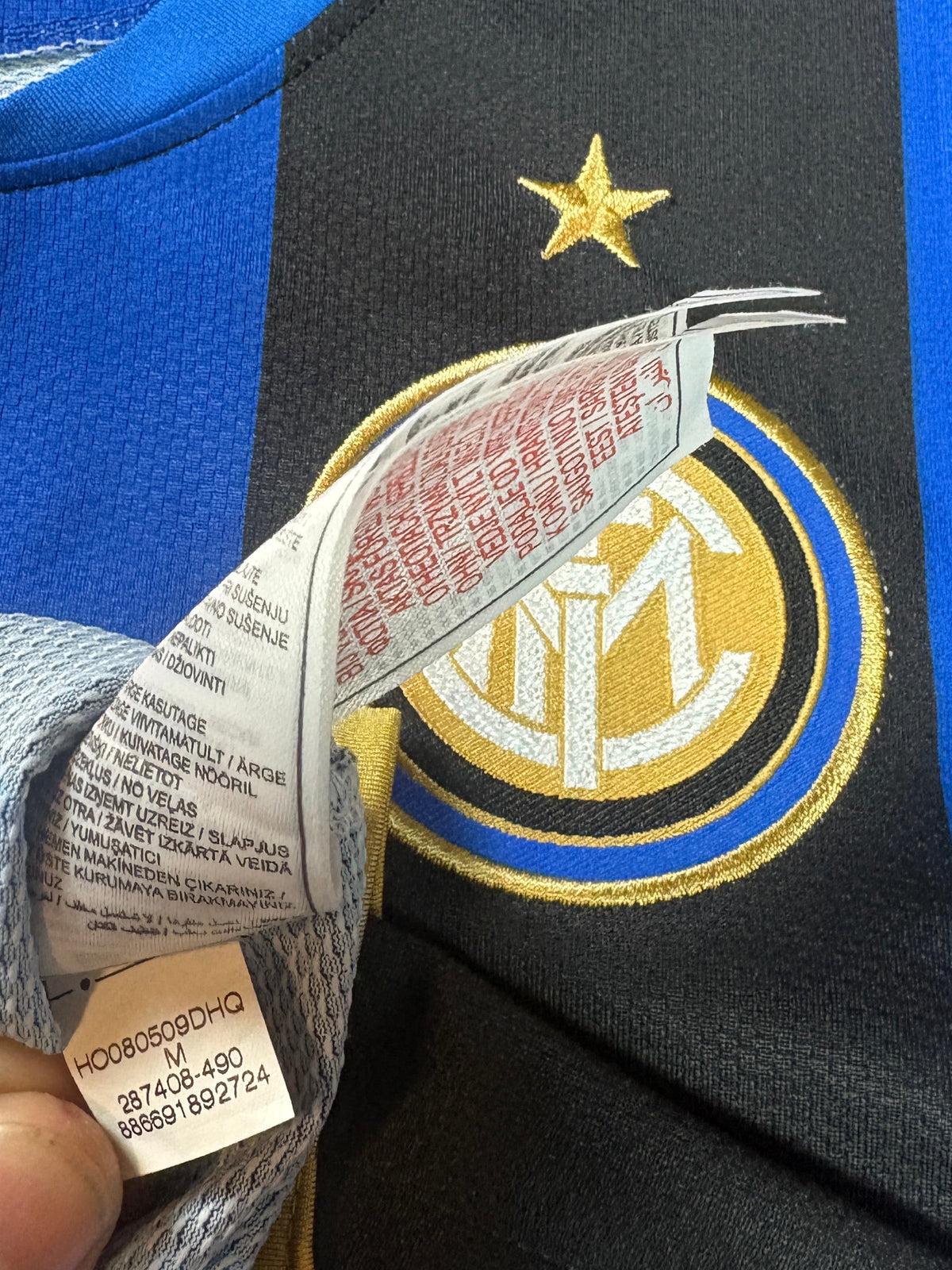 Inter Milan 2008/09 Home Nike Football Shirt Medium Ibrahimovic 8