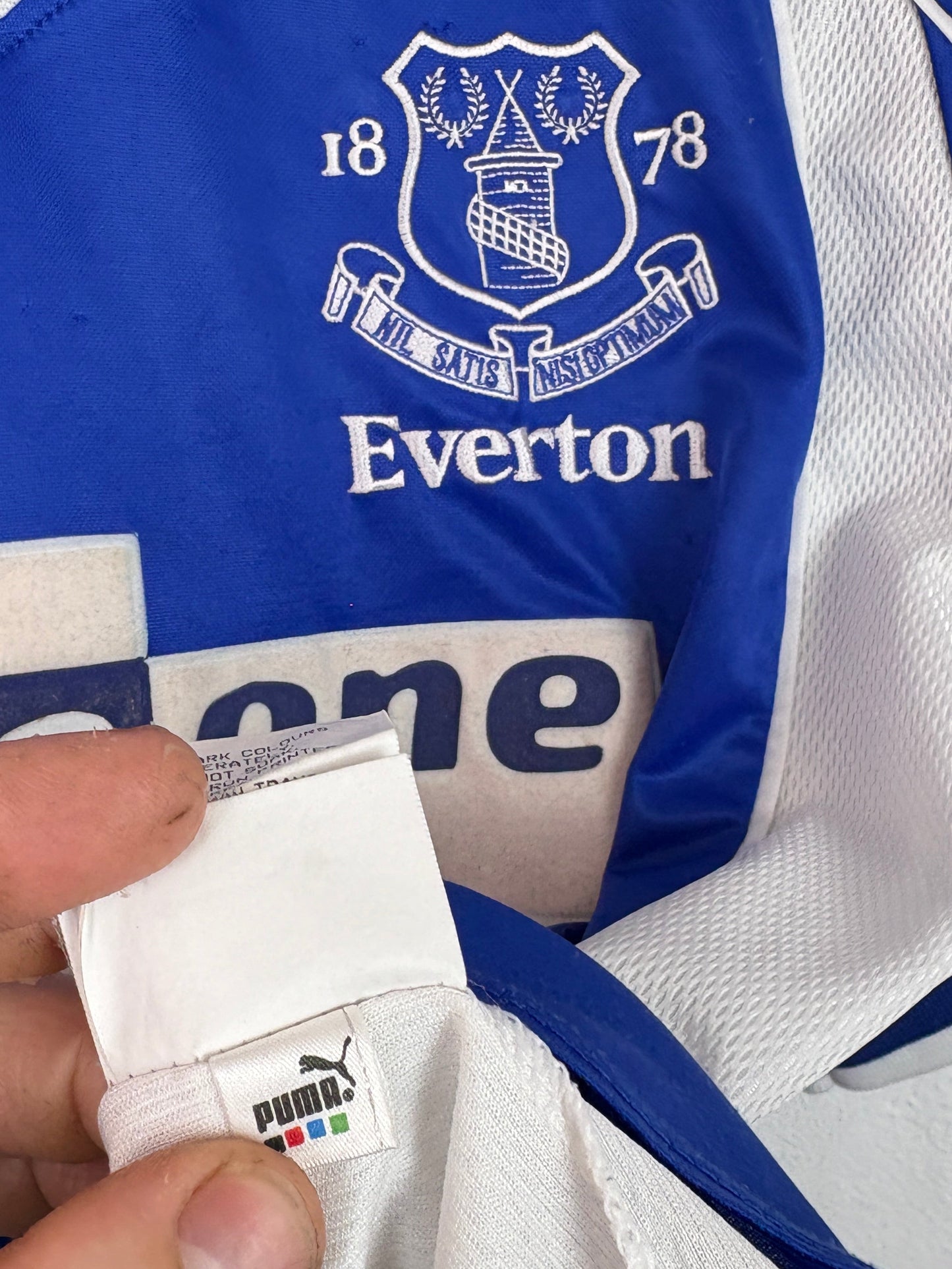 Everton 2000/01 Home Puma Football Shirt Medium