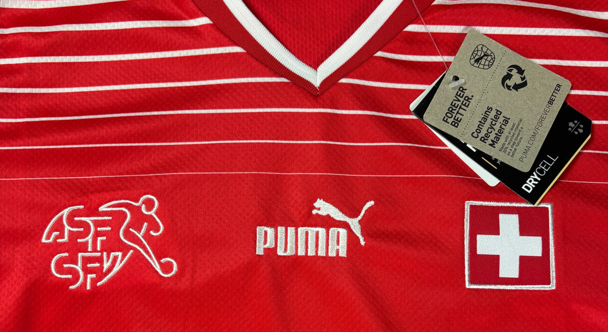 Switzerland 2024 Home Puma Football Shirt Small