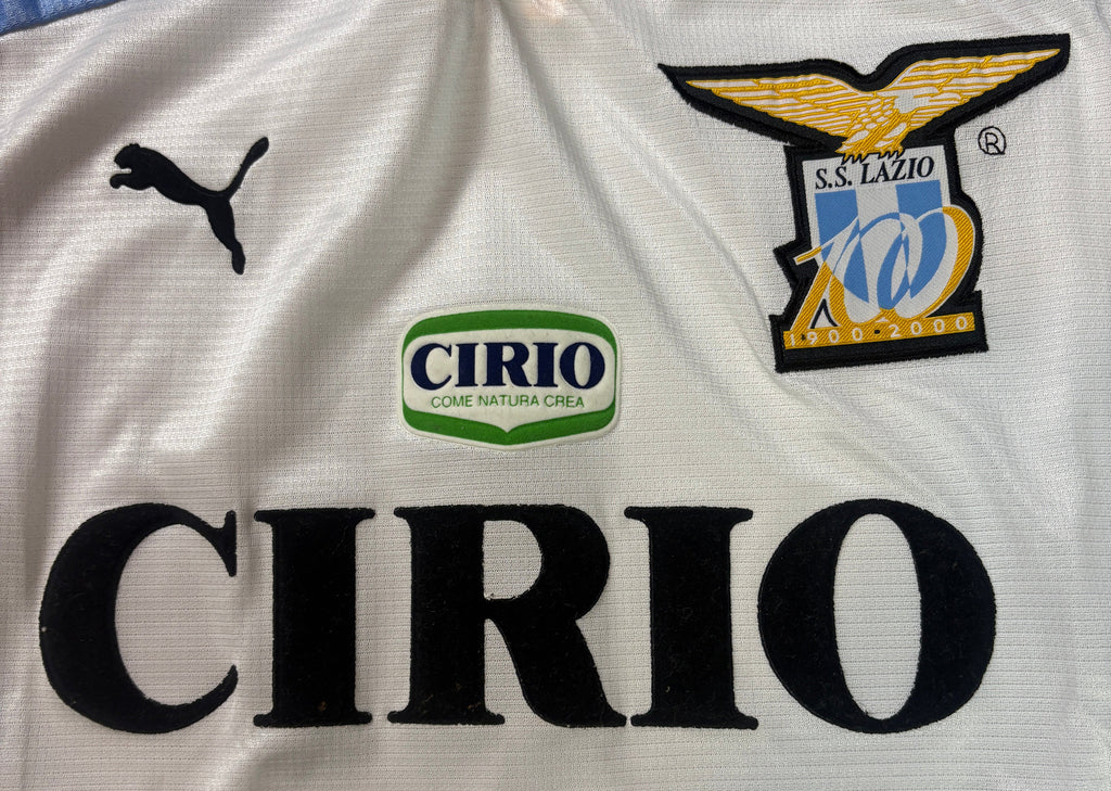 Lazio 1999/00 Home Puma Football Shirt Small