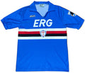 Sampdoria 1990/91 Home Asics Football Shirt Large 10