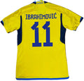 Sweden 2023 Home Adidas Football Shirt Medium Ibrahimovic 11