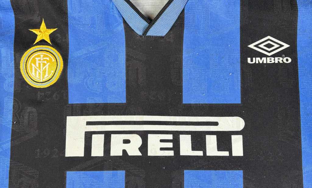 Inter Milan 1995/96 Home Umbro Football Shirt Large