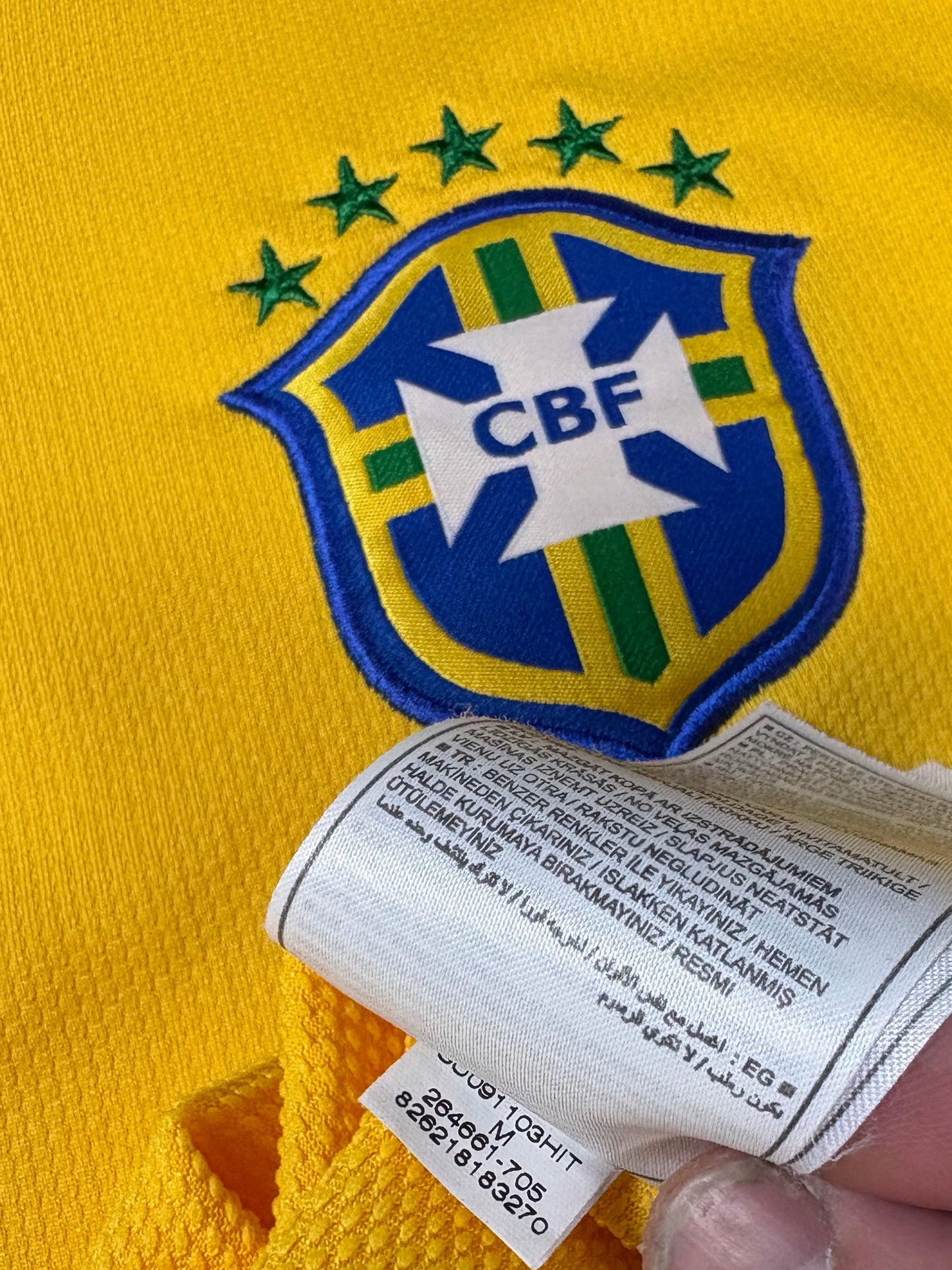 Brazil (Template) 2008 Home Nike Football Shirt Large