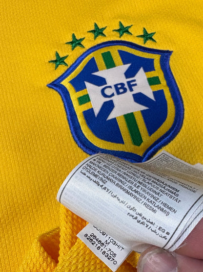 Brazil (Template) 2008 Home Nike Football Shirt Large