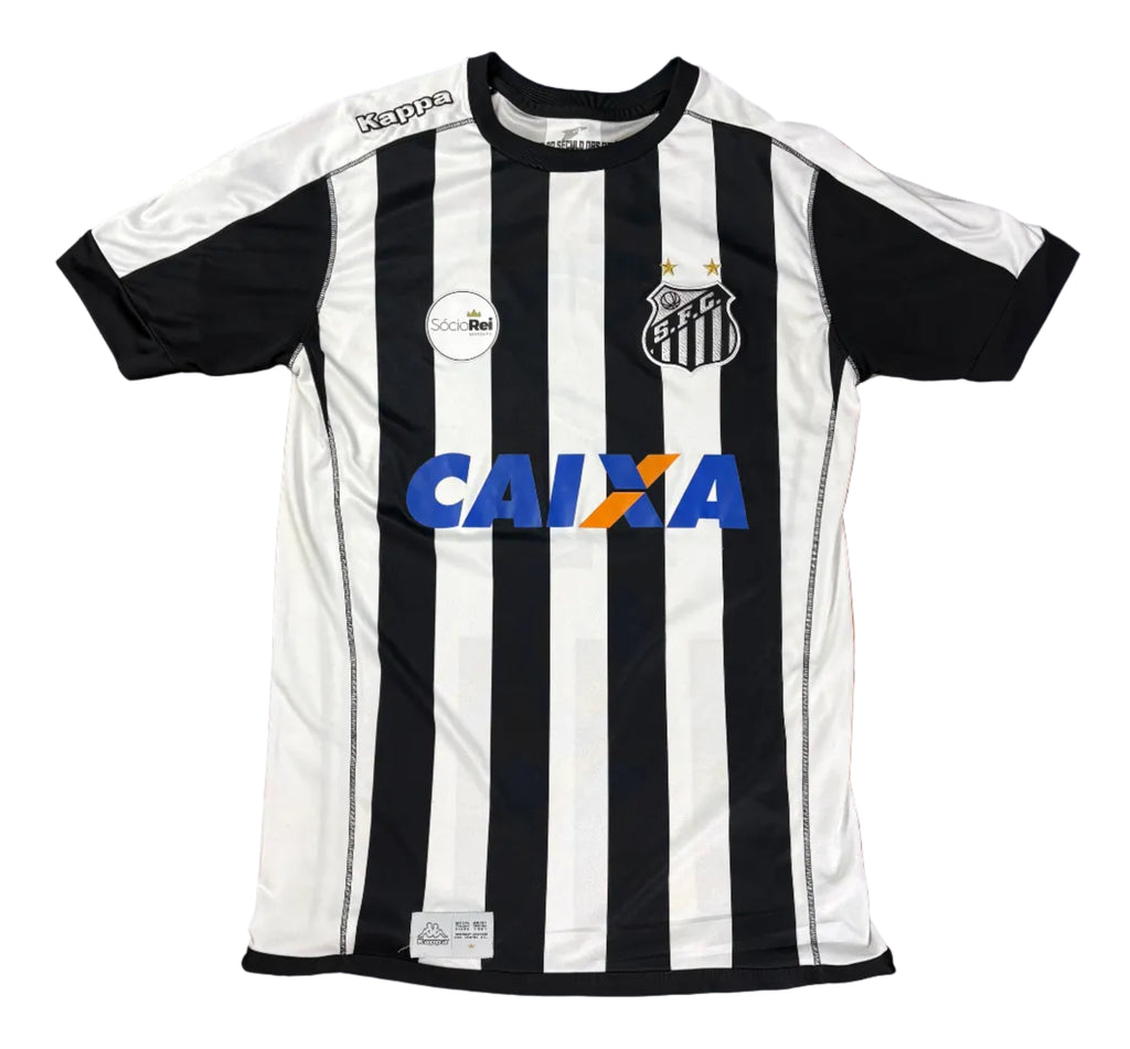 Santos 2017 Away Kappa Football Shirt Medium 2 (Luiz Felipe)
