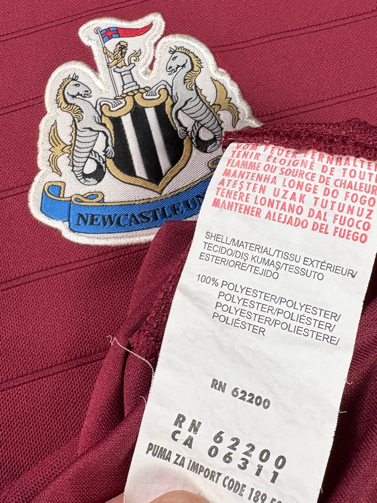Newcastle United 2012/13 Away Puma Football Shirt Medium Cabaye 4