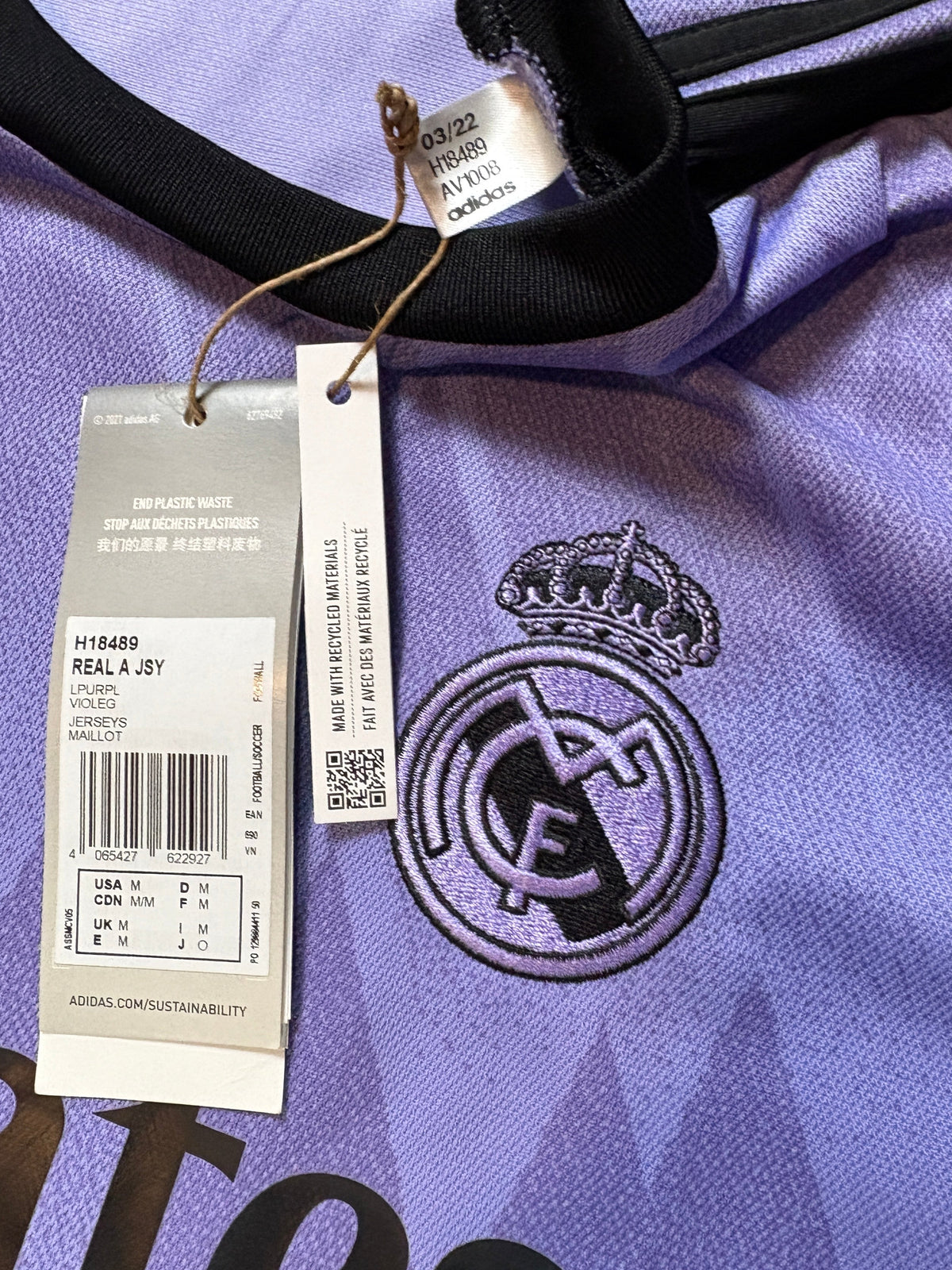 Real Madrid 2023/24 Away Adidas Football Shirt Medium 20