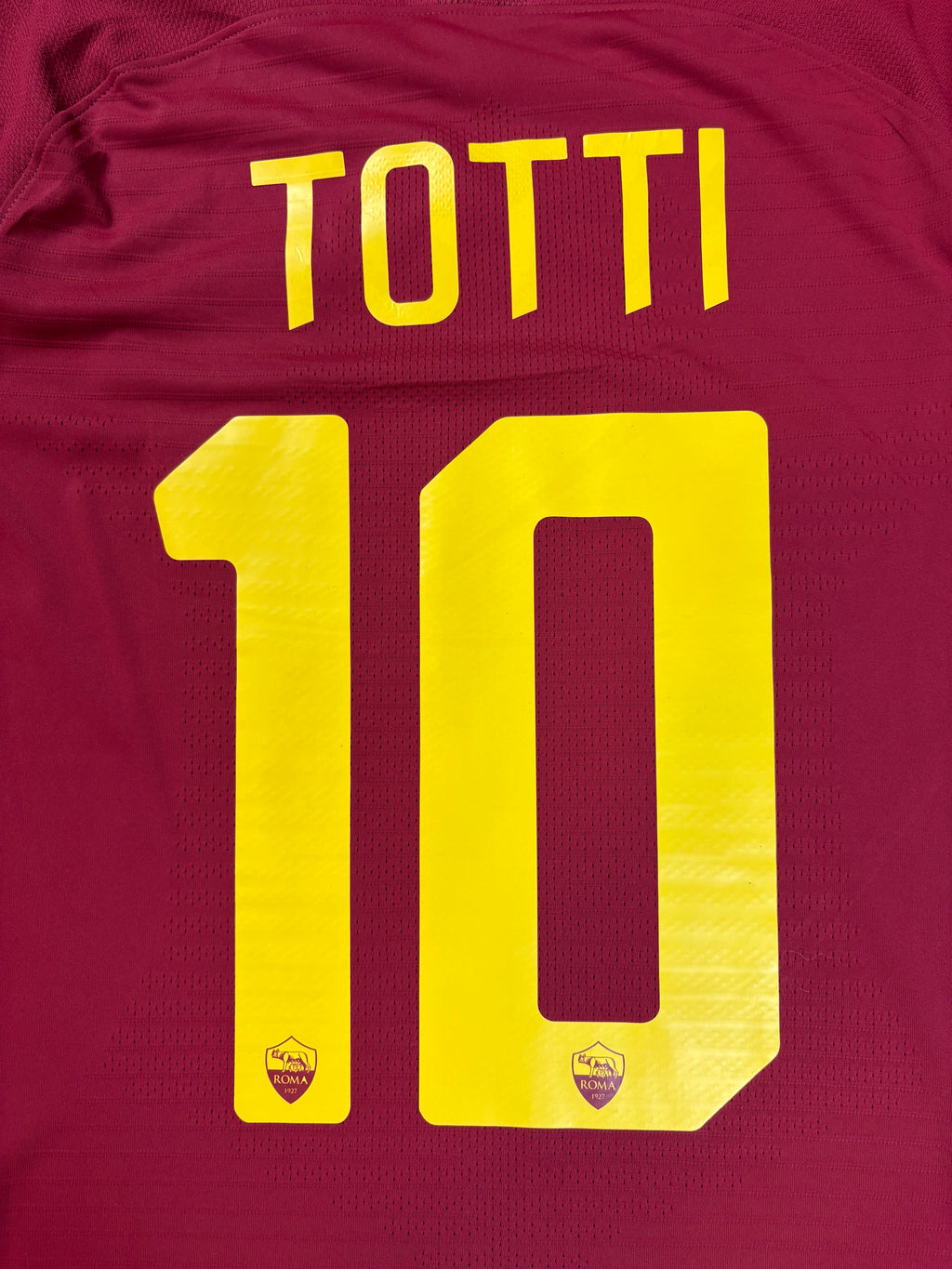 As Roma 2018/19 Home Nike Football Shirt Medium Totti 10