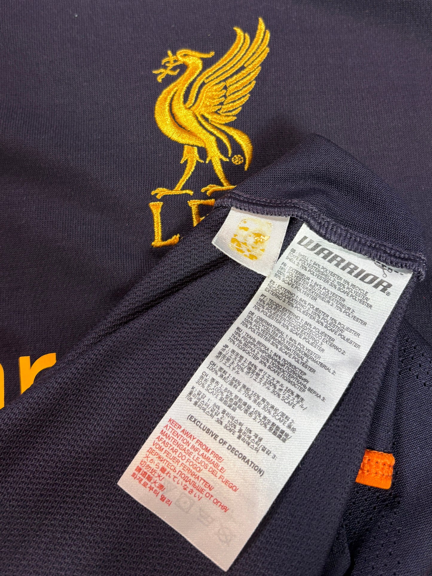 Liverpool 2012/13 Third Warrior Football Shirt Large Suarez 7