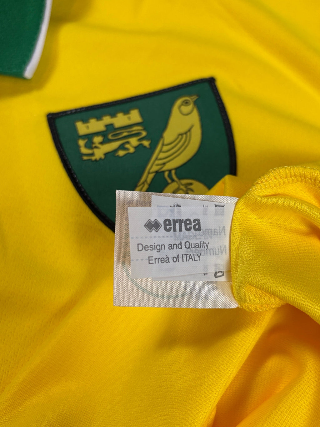 Norwich 2012/13 Home Errea Football Shirt Extra Large Kane 37