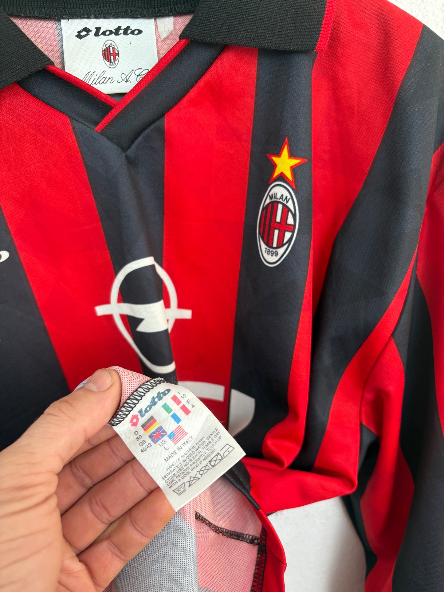 Ac Milan	1995/96	Home L (Long Sleeve) Maldini 3