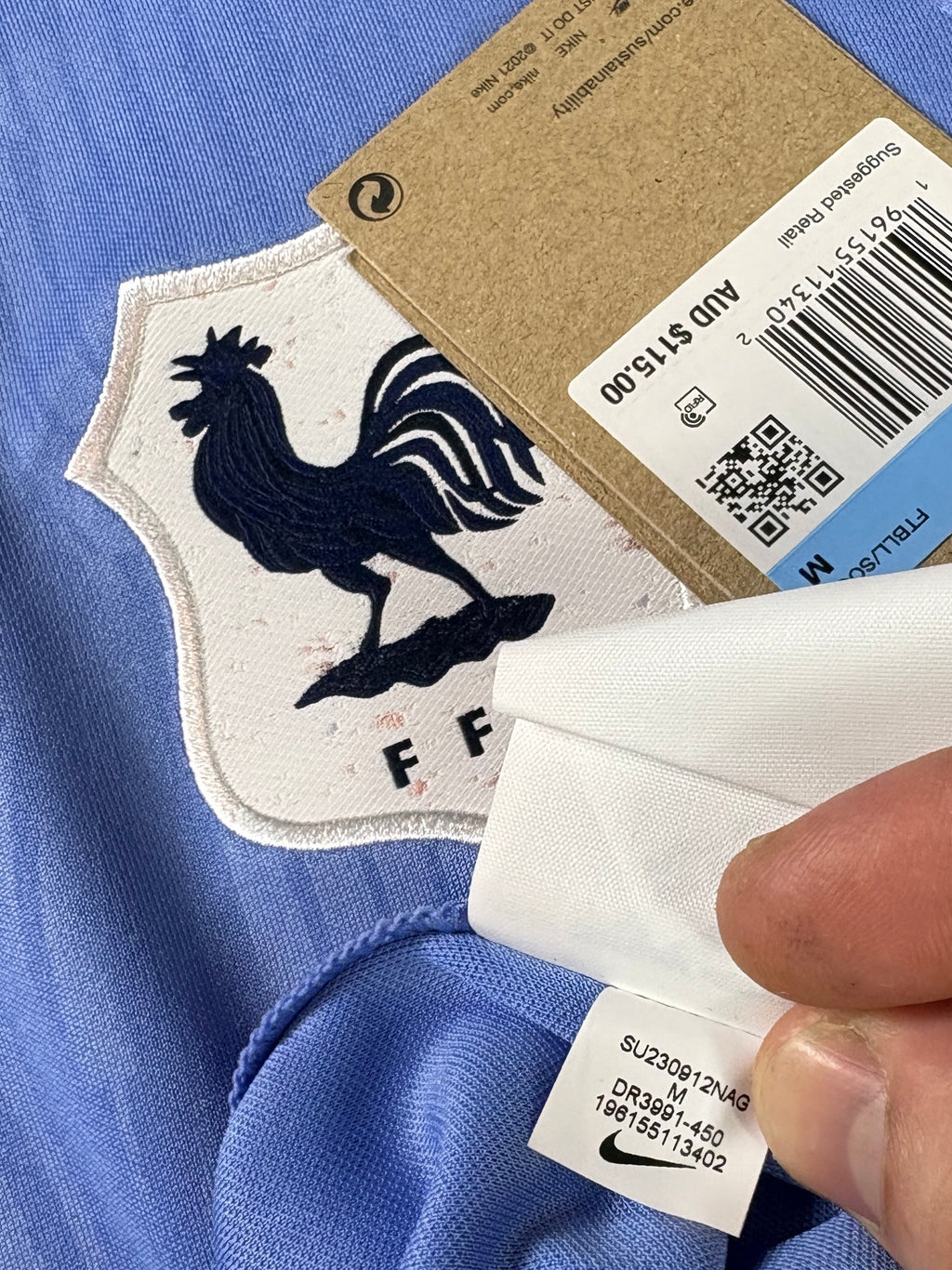 France 2023 Home Nike Football Shirt Medium (W) Renard 3