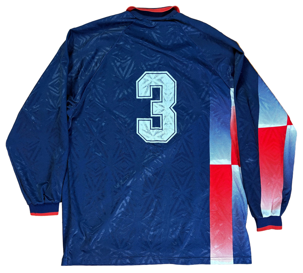 US Garibaldina 90's Home Long Sleeve Errea Football Shirt	Extra Large