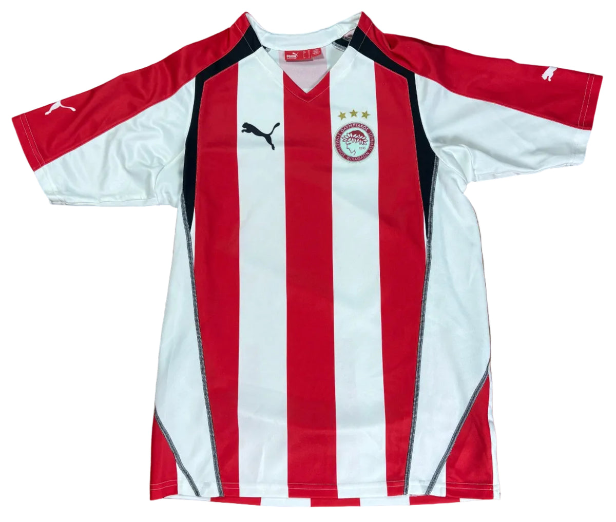 Olympiacos 2005/06 Home Puma Football Shirt Medium