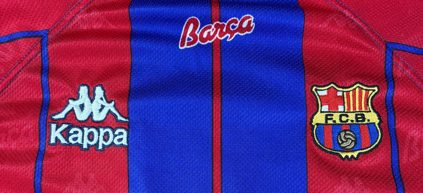 Barcelona 1997/98 Home Kappa Football Shirt Large