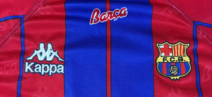 Barcelona 1997/98 Home Kappa Football Shirt Large