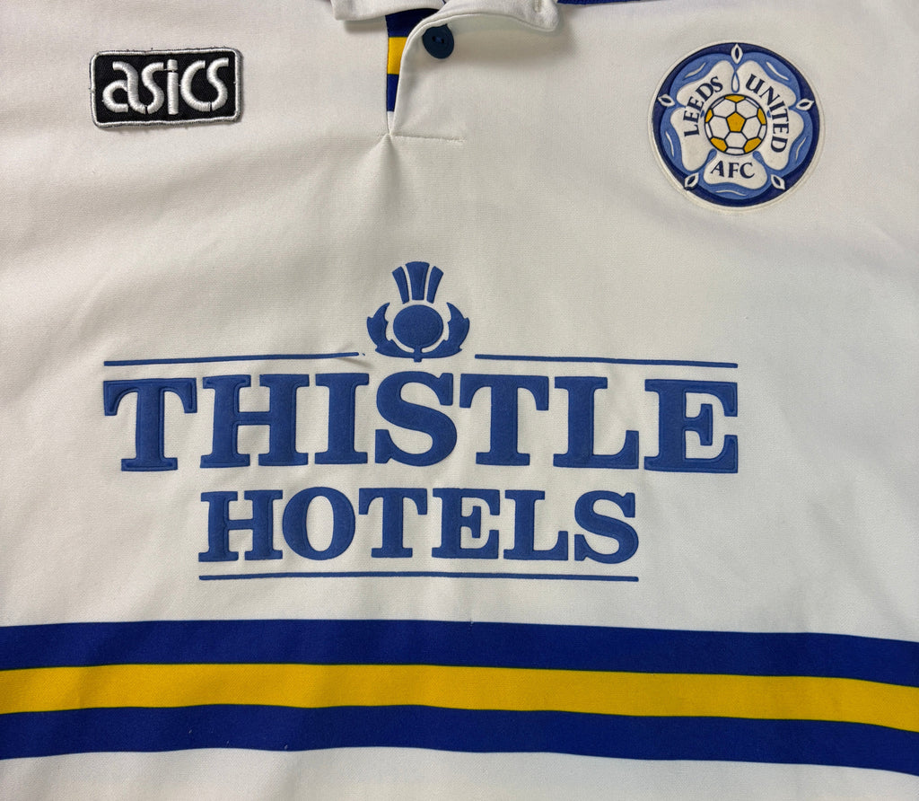 Leeds 1994/95 Home Asics Football Shirt Extra Large