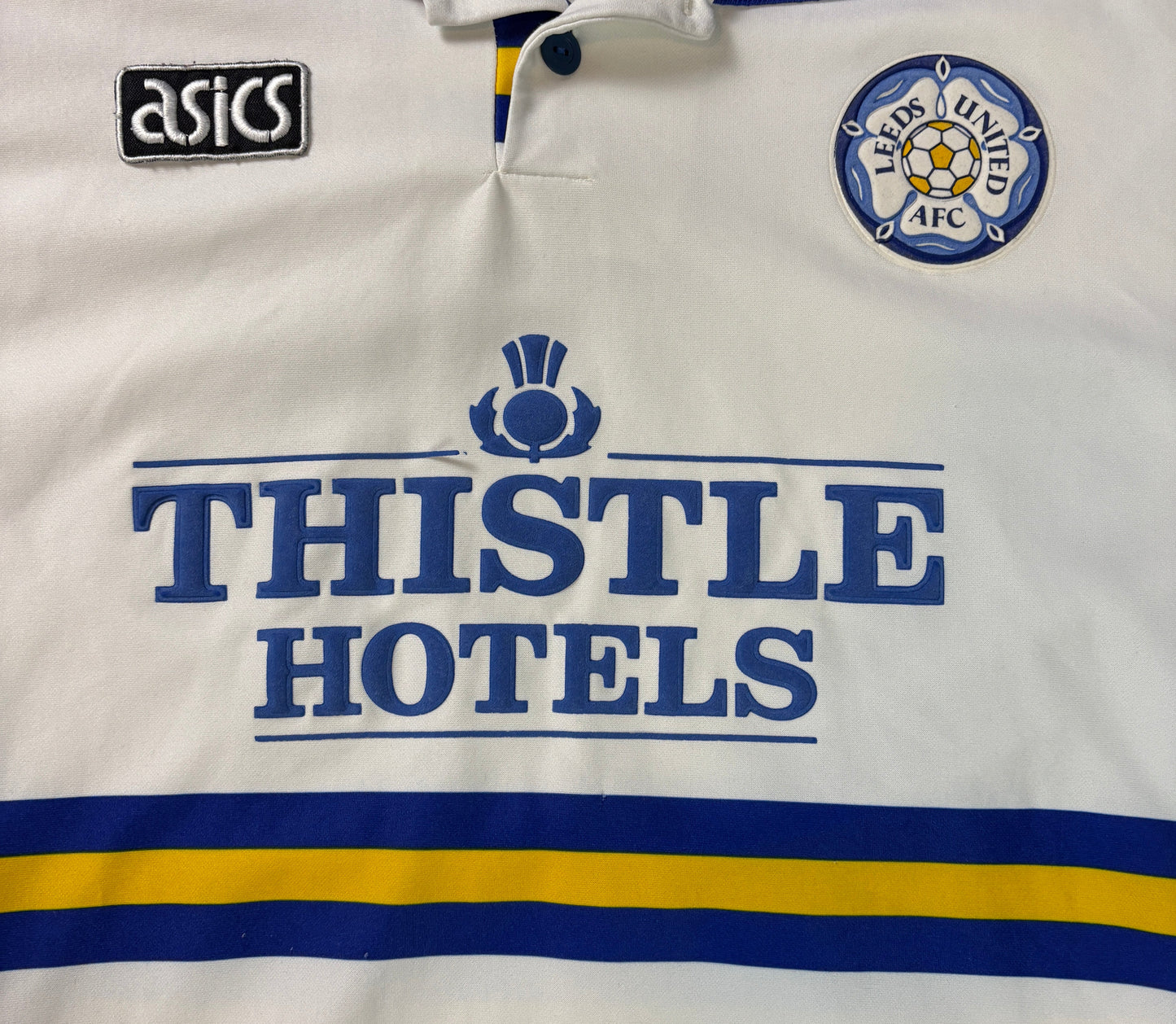 Leeds 1994/95 Home Asics Football Shirt Extra Large