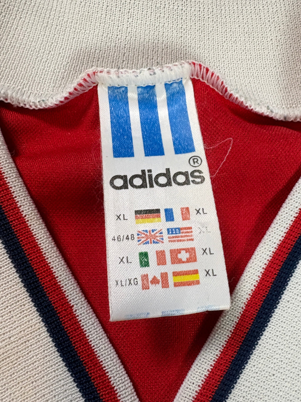 Arsenal 1992/93 Home Adidas Football Shirt Extra Large
