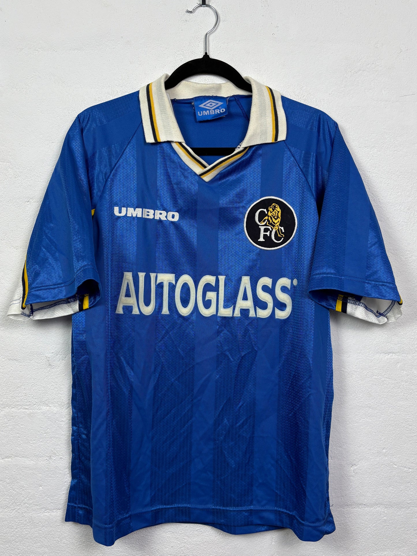 Chelsea 1998/99 Home Umbro Football Shirt L Zola 25