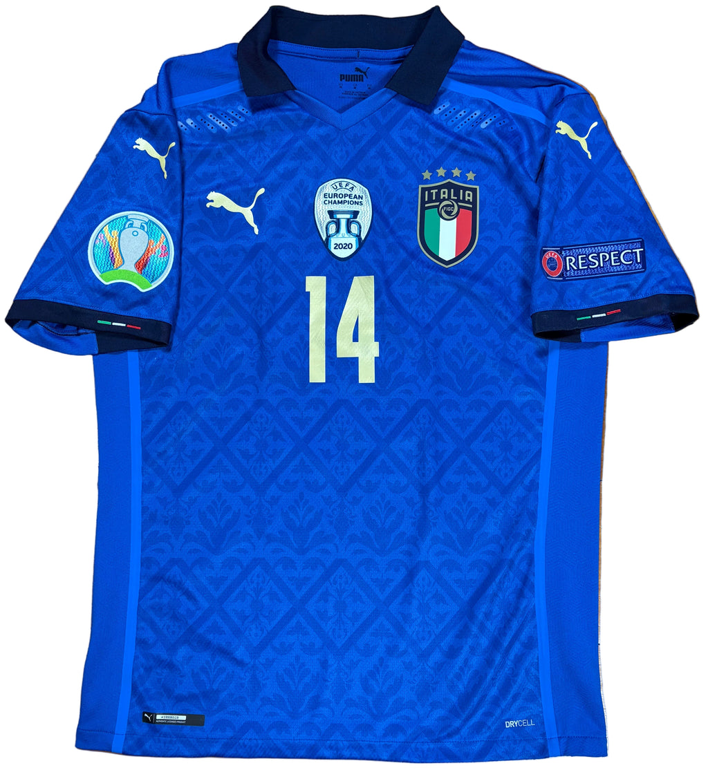 Italy 2020 Home Puma Football Shirt Medium Chiesa 14