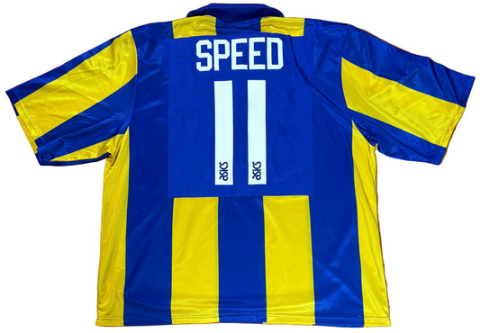 Leeds 1993/95 Home Asics Football Shirt XXL Speed 11