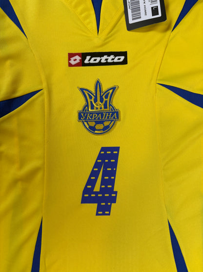 Ukraine 2006 Home Lotto Football Shirt Large Tymoschuk 4