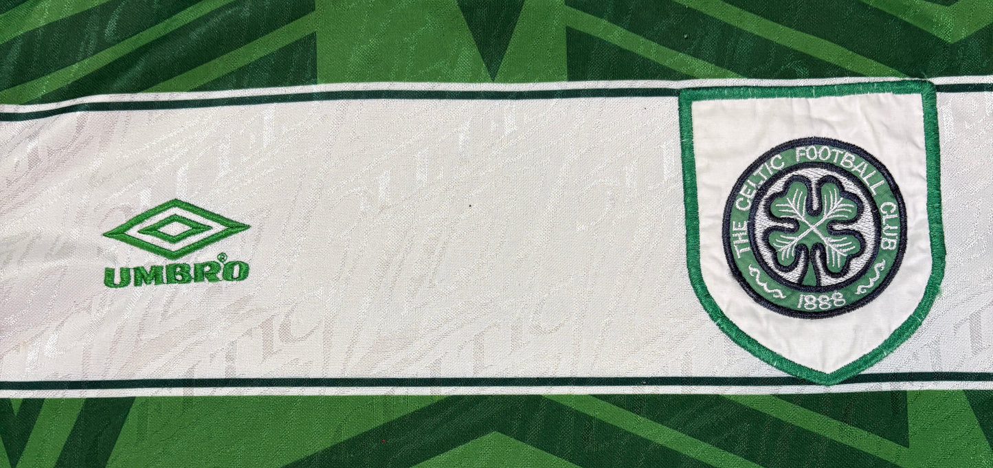 Celtic 1993/95 Home Umbro Football Shirt Large