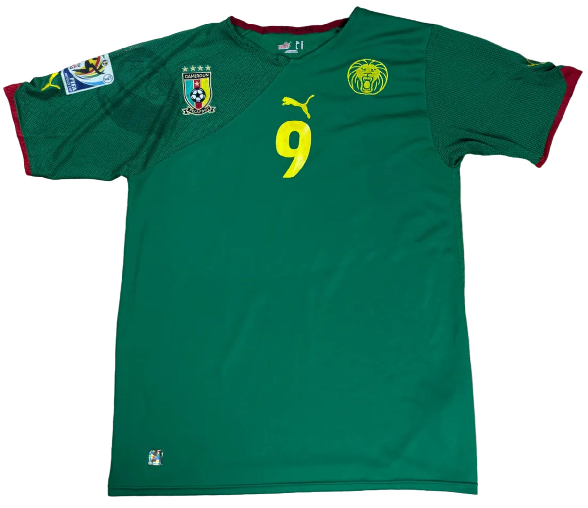 Cameroon 2006/08 Home Puma Football Shirt Extra Large Eto 9