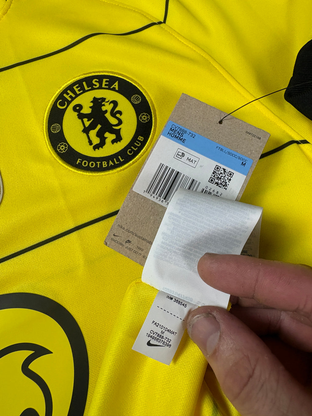 Chelsea 2021/22 Away Nike Football Shirt Medium T. Silva 6