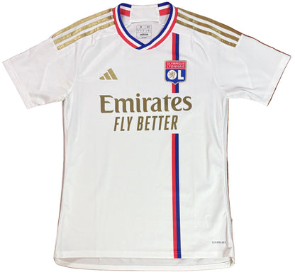Lyon 2023/24 Home Adidas Football Shirt Medium