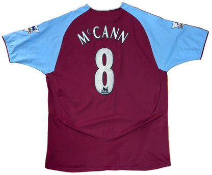 Aston Villa 2002/03 Home Reebok Football Shirt Small McCann 8