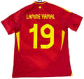 Spain 2024 Home Adidas Football Shirt Extra Large Yamal 19