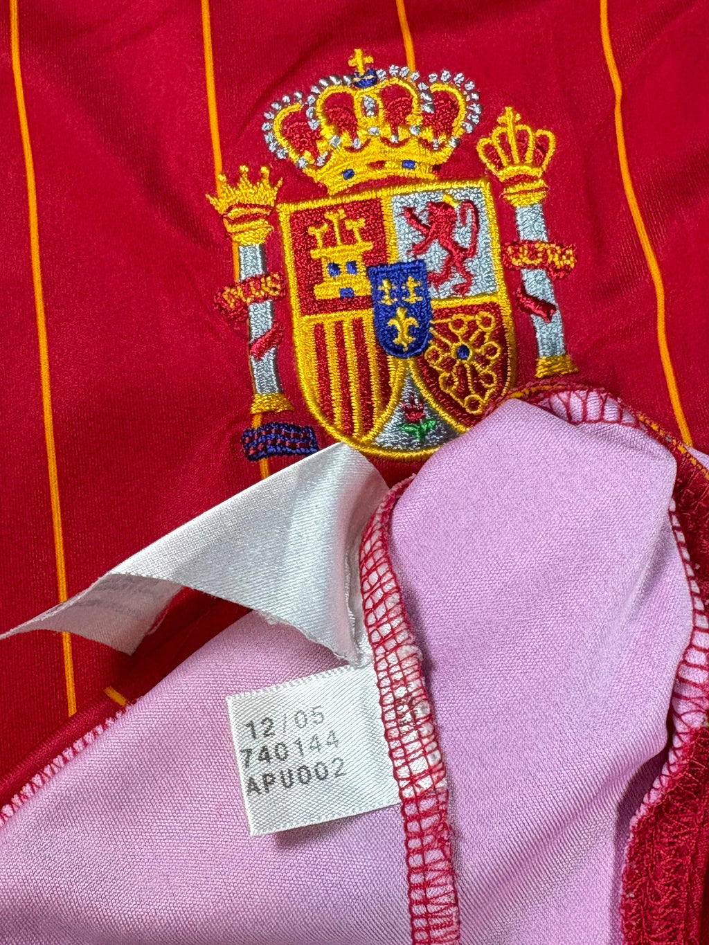 Spain 2006 Home Adidas Football Shirt Large