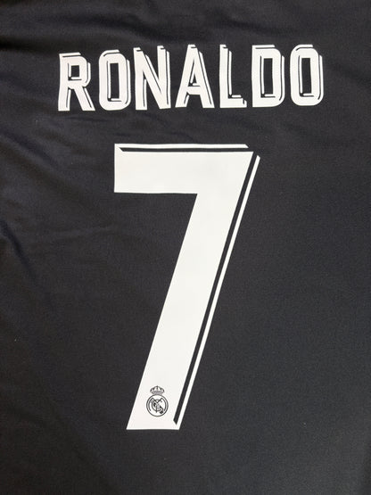 Real Madrid 2017/18 Away Adidas Football Shirt Medium Ronaldo 7