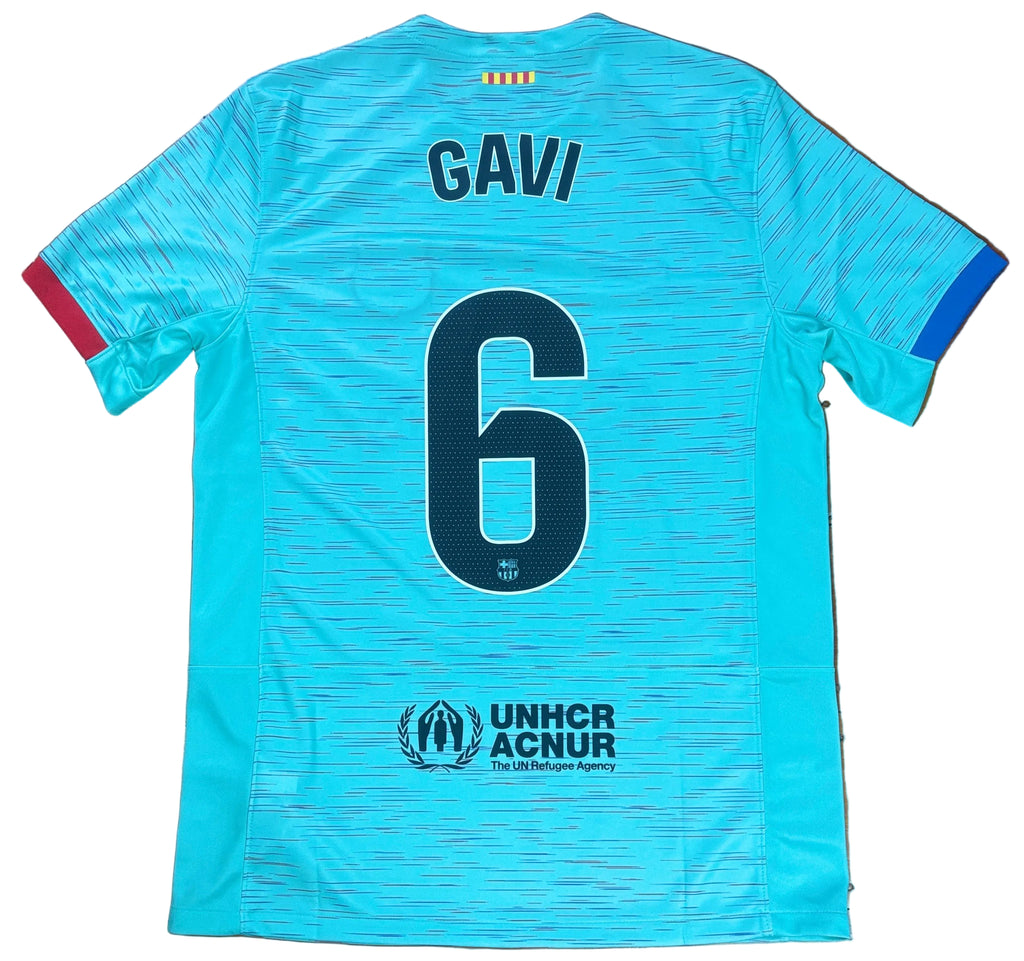 Barcelona 2023/24 Third Nike Football Shirt Large Gavi 8