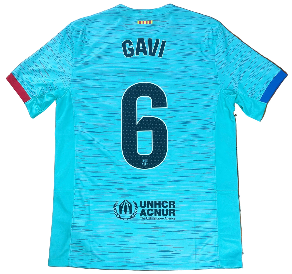 Barcelona 2023/24 Third Nike Football Shirt Large Gavi 8