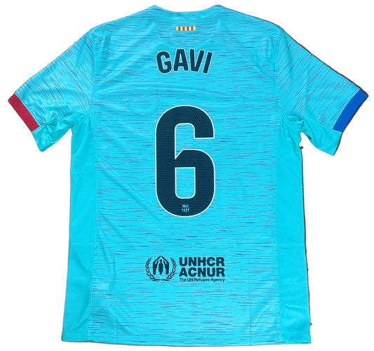 Barcelona 2023/24 Third Nike Football Shirt Large Gavi 8