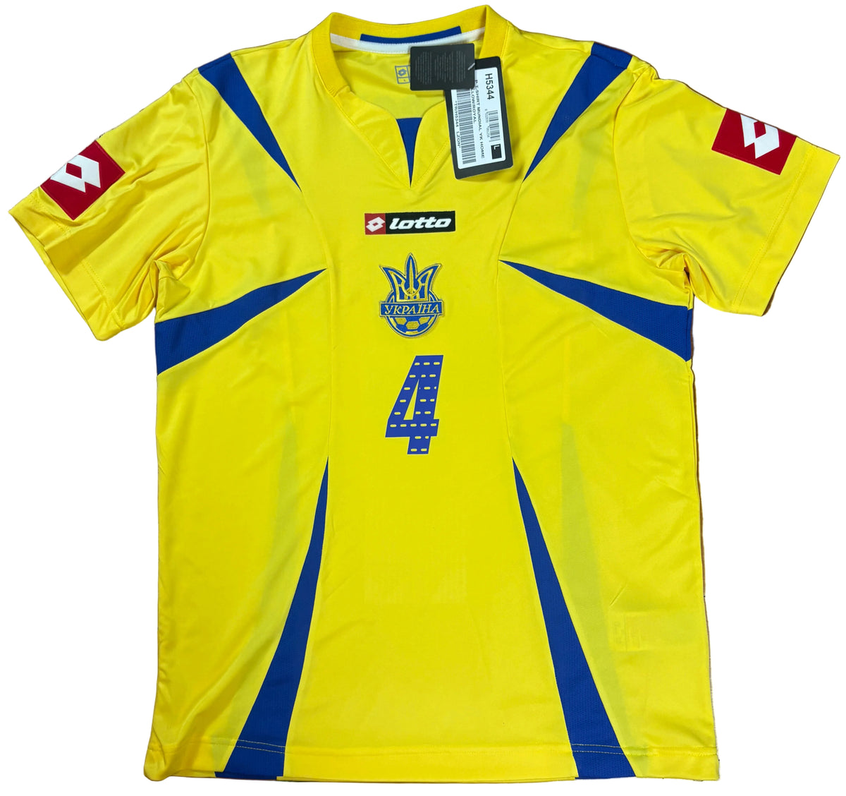 Ukraine 2006 Home Lotto Football Shirt Large Tymoschuk 4