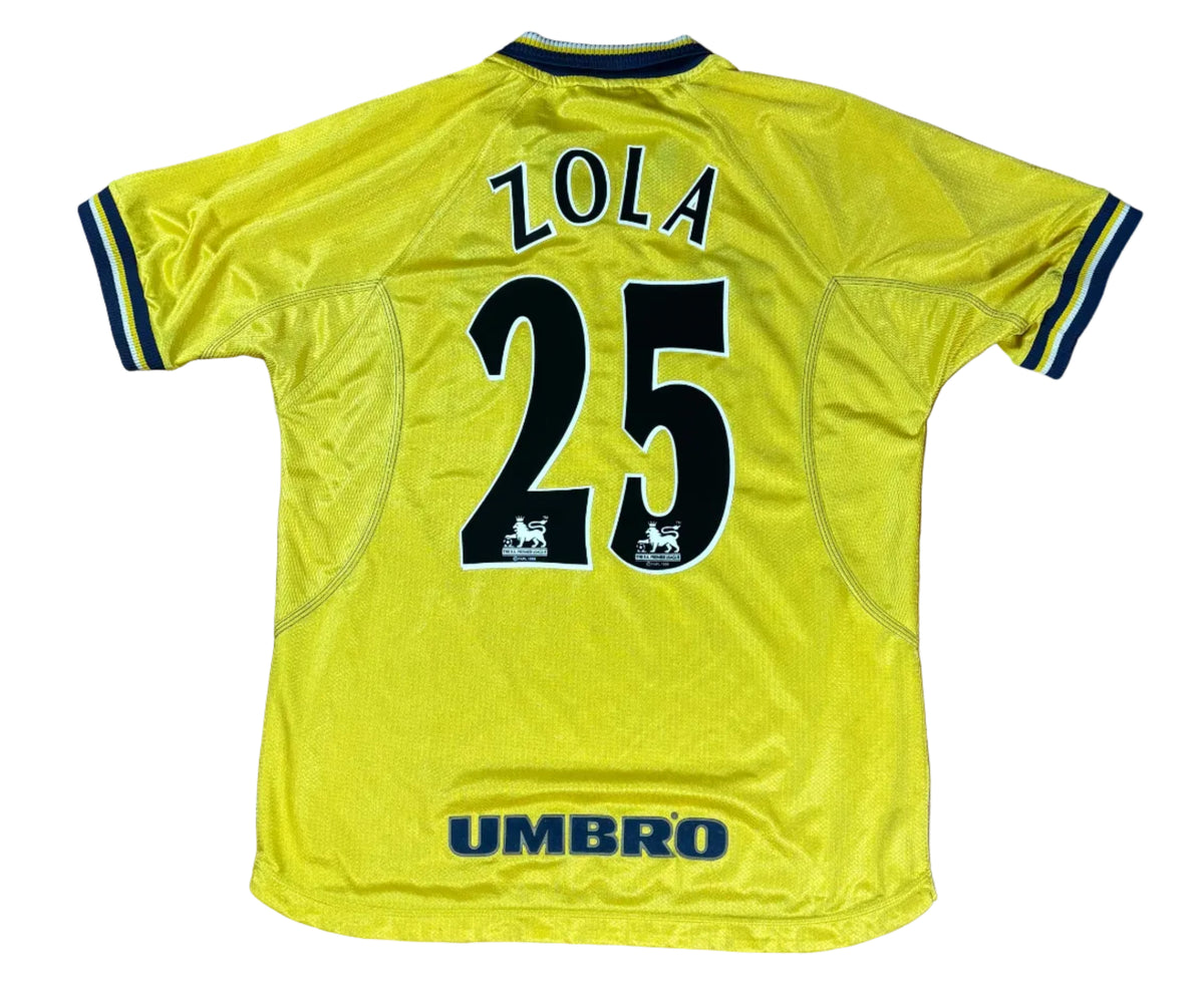 Chelsea 1999/00 Third Umbro Football Shirt Medium Zola 25