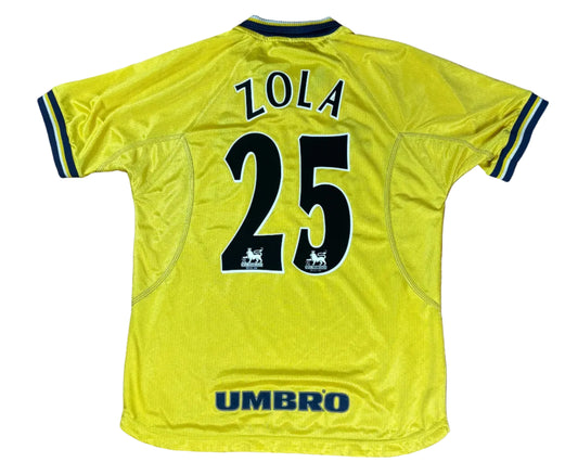 Chelsea 1999/00 Third Umbro Football Shirt Medium Zola 25