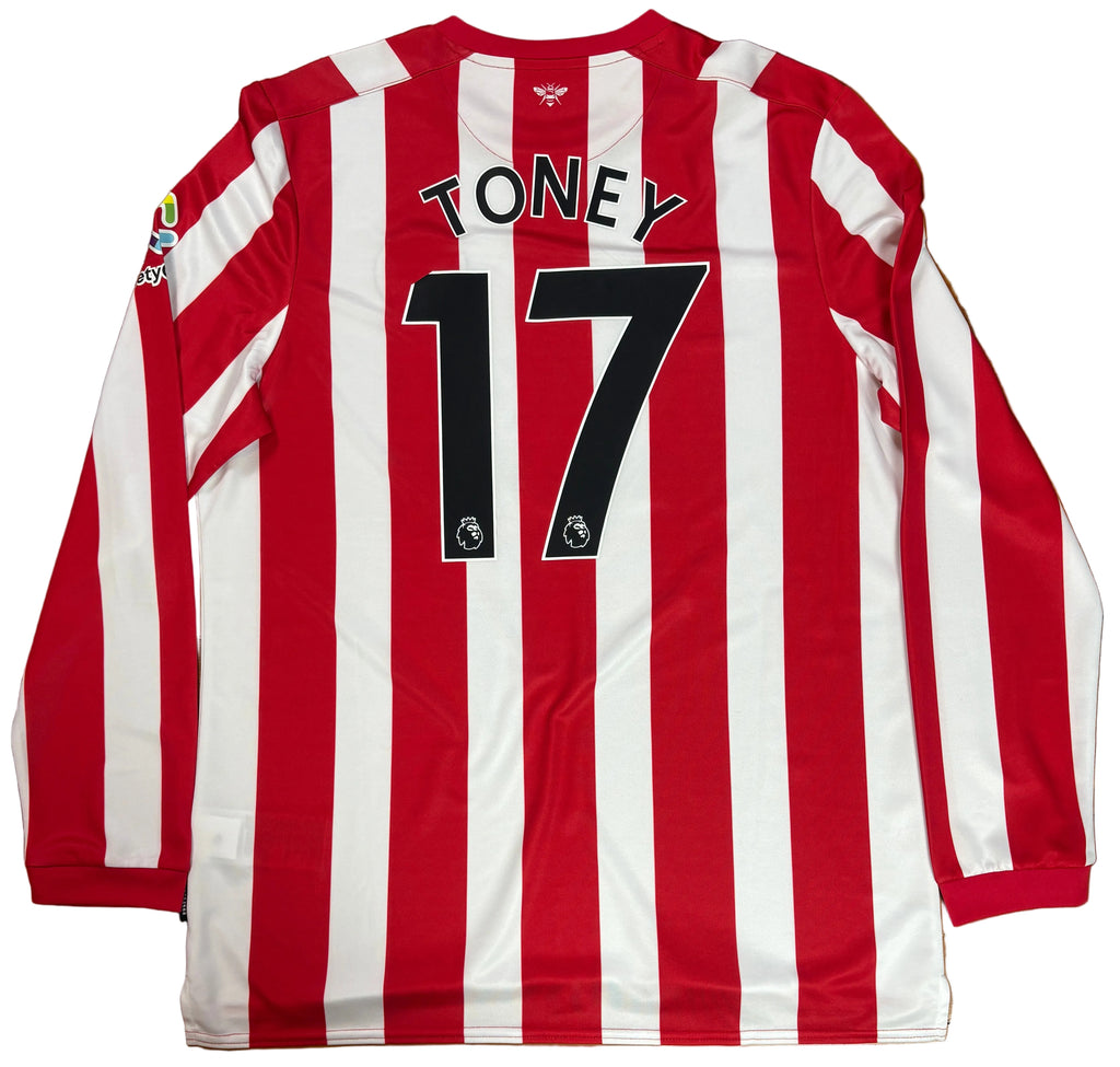 Brentford 2021/23 Home Umbro Football Shirt Extra Large Toney 9