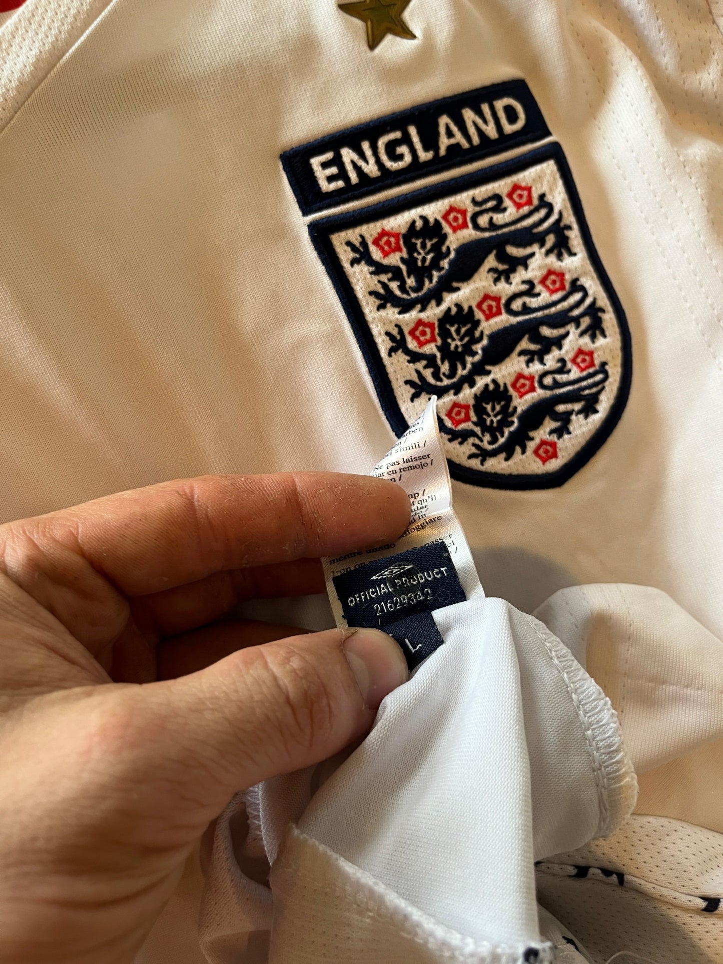 England 2008 Home Large (Long Sleeve) Ferdinand 5